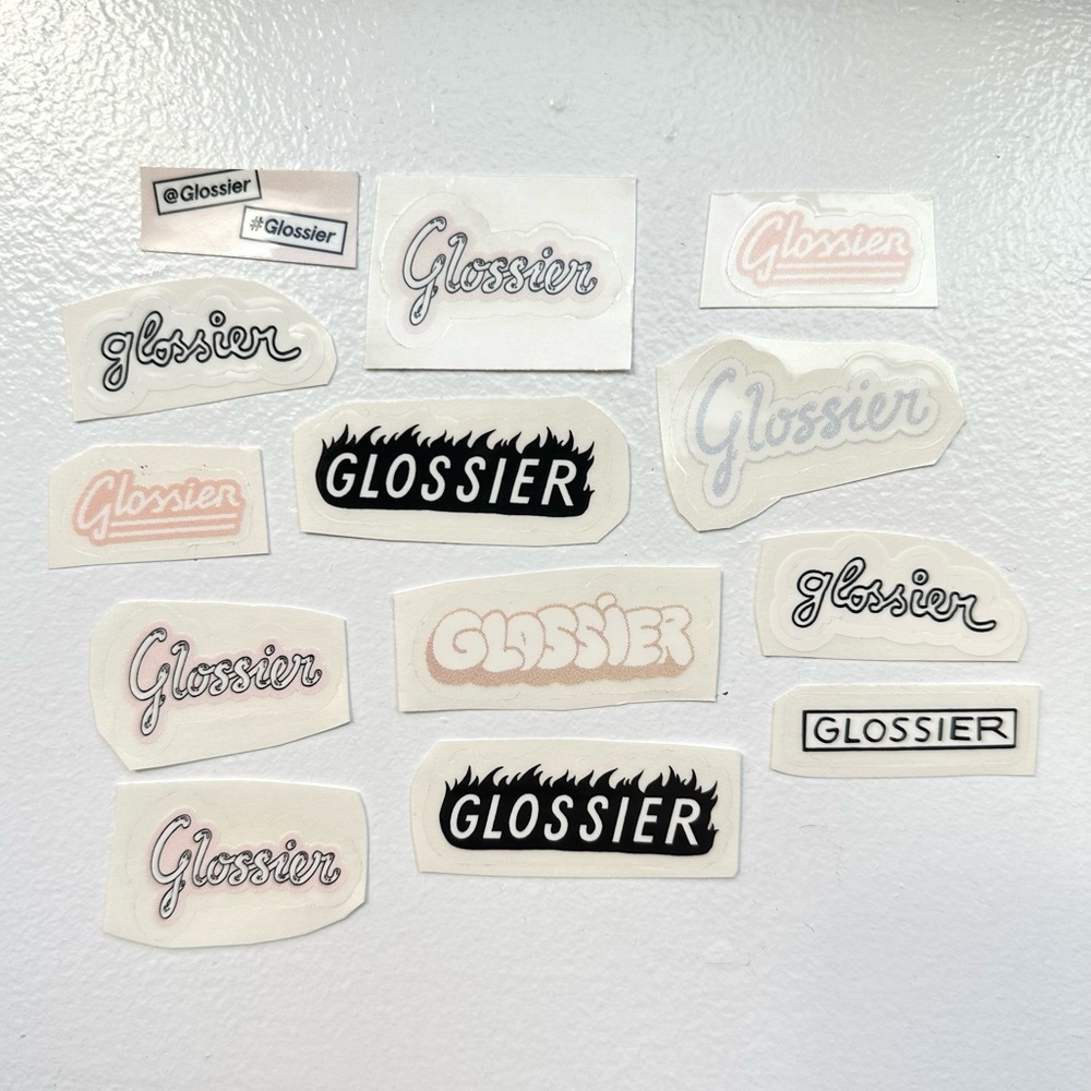 Bundle of 13 Glossier Stickers